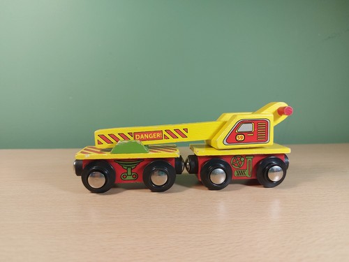 Bigjigs wooden train crane - bigjigs,