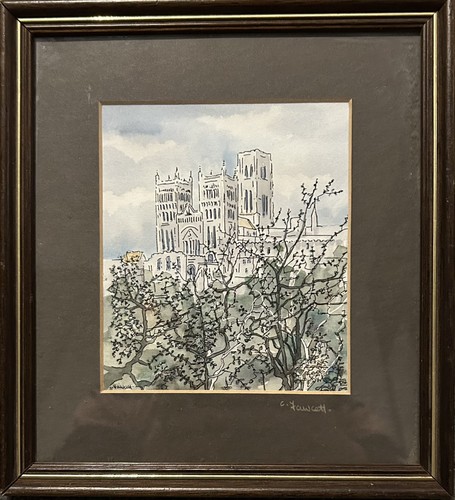 Framed original watercolour - framed,
