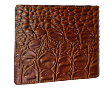 New Men's Crocodile Bi-Fold Wallet Compact Size 11cm x 9cms