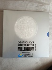 Sainsburys Makers Of The Millenium Medal Collection Complete Coin Set, Vintage
