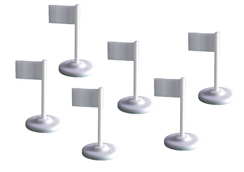 Six table soccer line - six, corner