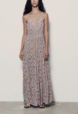 ZARA VISCOSE FLORAL MIDI MAXI