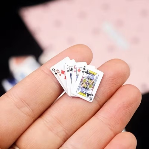 3xpc mini playing cards - cards, cute