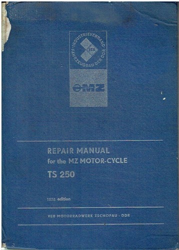 Ts250 original 1973 factory - mz,