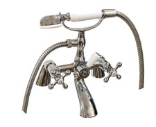 Traditional Victorian Bath Shower Mixer Tap with Handset Bathroom Taps