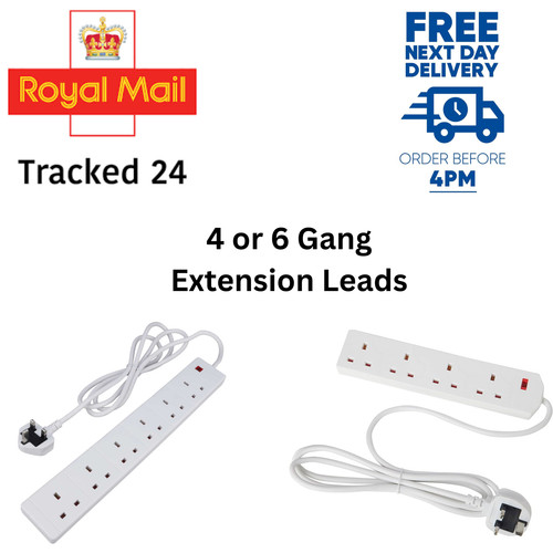 Extension lead 6 gang - 4,
