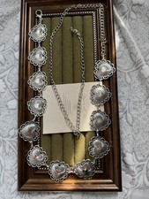 Silver Heart Concho Belt