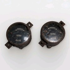 2x Vintage METRON Olio Oil Pressure Gauge RUSTY PARTS for Classic Motorcycle Car