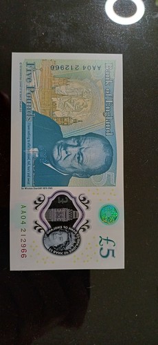 Aa04 five pound - five, note