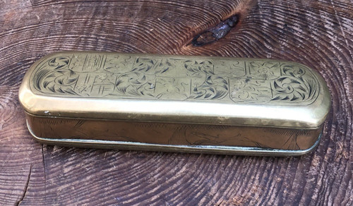 Tobacco tin antique - tin,