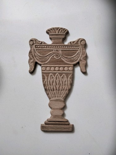 Wooden greek urn - wooden,