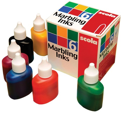 Marbling ink 25ml x6 - ink,,