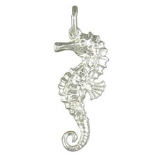 Silver seahorse pendant