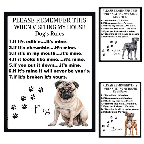 Dog poem metal - metal, tin