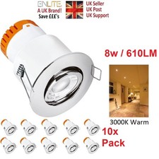 10x 8w LED Downlight Fire