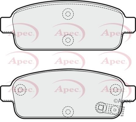 Rear axle brake pads - pads, set