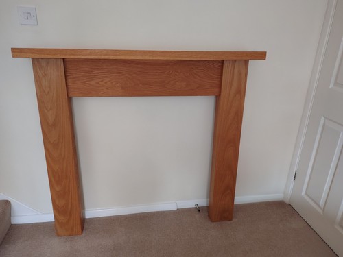 Solid oak fire - solid, surround