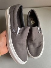 mens  Vans Classic Slip on grey canvas pumps uk 10 eur 44.5