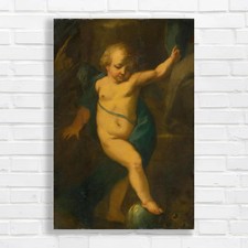 Cherub with Raised Arm Canvas