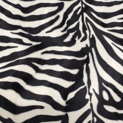 Zebra animal print velboa - zebra,