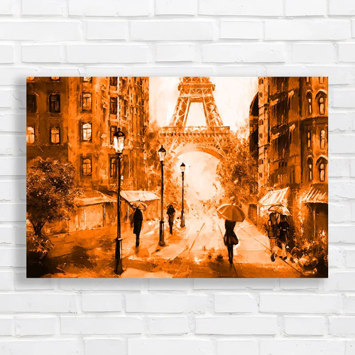 Painting paris eiffel - painting, tower