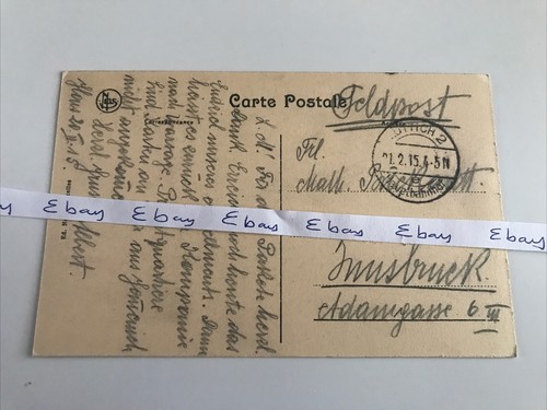 Ww1 german feldpost postcard - ww1,