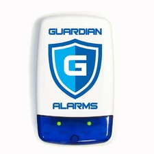 Dummy  Decoy security Alarm Bell Box, dual Flashing LED's & printed logo (G)