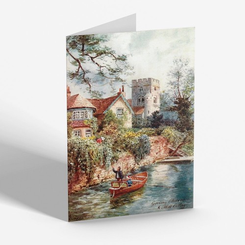 Greeting card vintage - greeting,