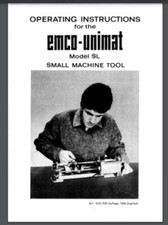 Emco Unimat SL Lathe service parts owner manual 61 pages Jewelry Watchmaker's