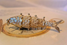Pocket watch chain fob - watch, silver