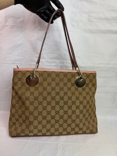 Authentic gucci canvas tote - gucci,