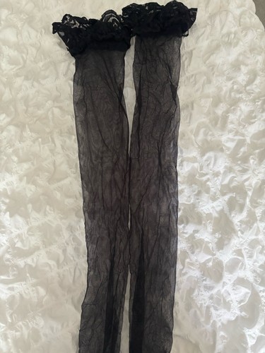 Black hold ups stockings - ups.,