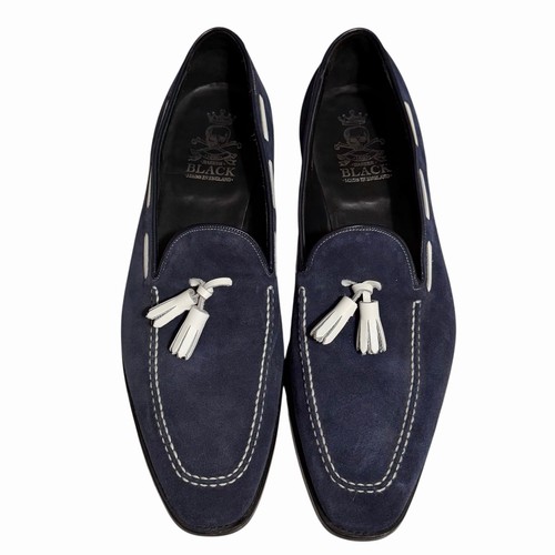 Barker black navy suede tassel - navy,