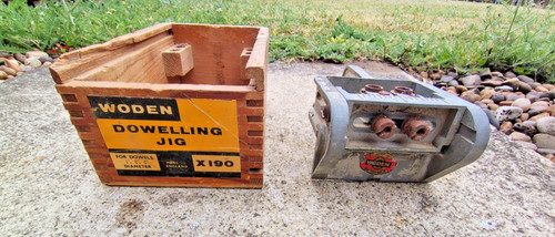 Woden dowelling jig - woden, wooden