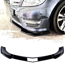 Black Front Bumper Lip Spoiler
