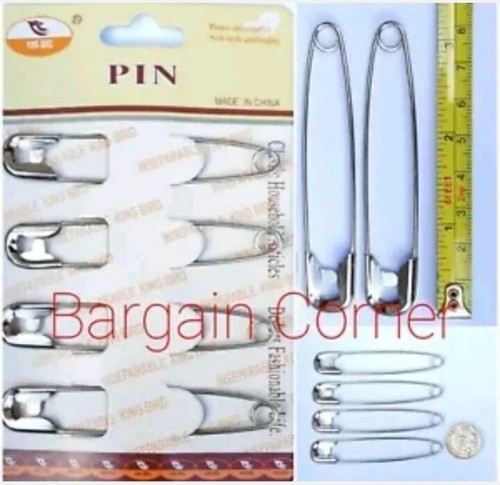 Jumbo safety pins extra - pins, large