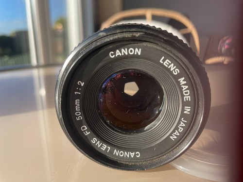 Canon 50mm prime lens - fd,