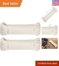 00ft Natural Cotton 3/6 Inch