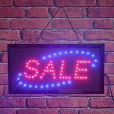 LED SALE Hanging Sign for Retail Shop - Flashing / Static / On / Off (LED8)