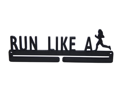 Race medal display - medal, rack