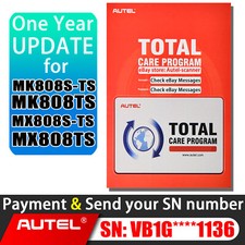 Autel MK808TS MX808TS MK808S-TS MX808S-TS One Year Update Autel Software Upgrade