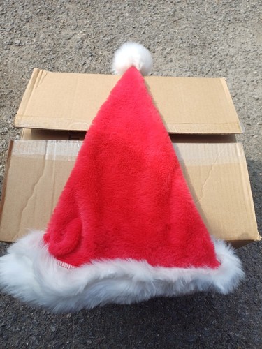 10x xmas santa hats - xmas, christmas