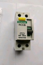 Crabtree Loadstar Incomer Devices 80A 30mA RCCB 18r80/30/2