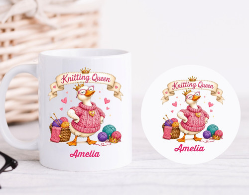 Knitting queen novelty - queen,
