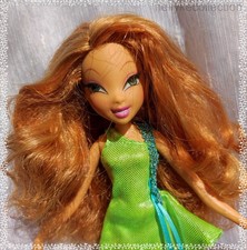 WINX CLUB SINSATIONAL FLORA DOLL* DRESSED* 23CM* RED HEAD