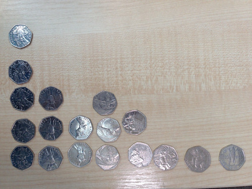 Beautiful set 18 coins - beautiful,