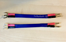 TELLURIUM Q BLUE II JUMPER CABLES FOR 2 SPEAKERS -GOLD PLATED BANANAS AND SPADES