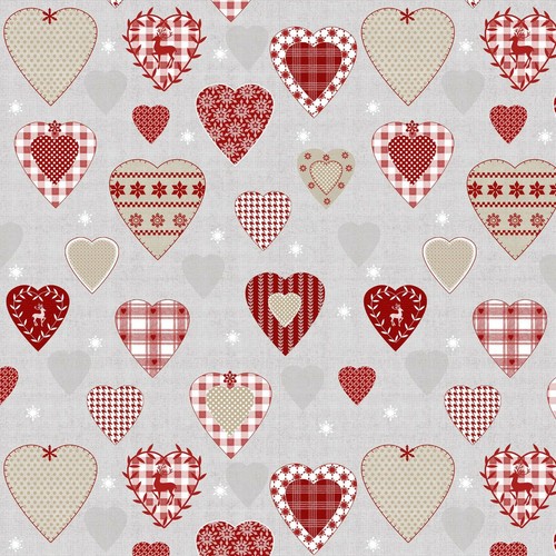 Christmas all over hearts - christmas,