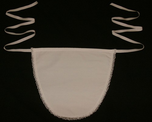 White waist apron - waist, adults