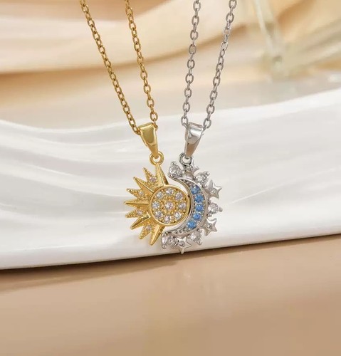 Star moon necklace ring set - ring,